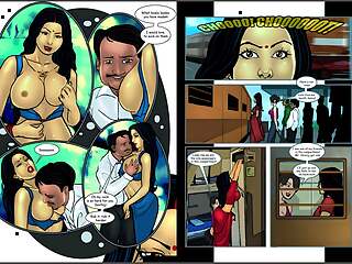 Savita Bhabhi Episode 14 Part 1 - Sexpress - Bhabhi doing sex with her friend's virgin brother in Train