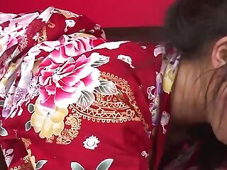 Uncensored XXX JAV of Chiharu in a kimono blows their minds! Hardcore fingering, creampie, three way - exceptional