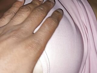 My perverted stepbrother turns me on and wakes me up by touching my juicy pussy while he masturbates