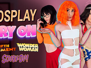 Cosplay Try On! Wonder Woman, Daphne, 5th Element, Velma - Hannahjames710
