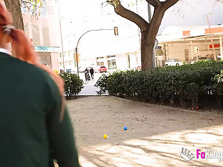 Nataly tries the old cock of Don Jorge and she falls in love