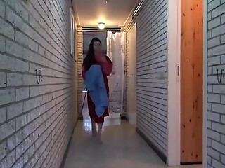 Young Girl Gets Horny in the Sauna and Does It to the Old Guy