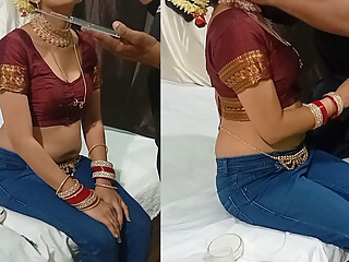 Makeup artist fucking new bride's pussy during makeover