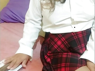 I Came Home Horny After College Because My Teacher Touched My Pussy