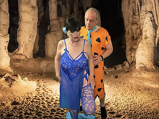 The Flintstones: Granny Betty Rubble Masturbates, Sucks Fred's Cock & Fucks Him