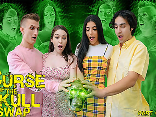 Body Swapping Stepsiblings Engage in a Wild Foursome to Break the Curse