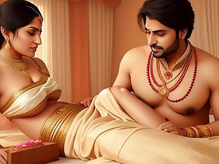 cute saree bhabhi gets naughty with her devar for rough and hard anal sex after ice massage on her back in Hindi indian sex