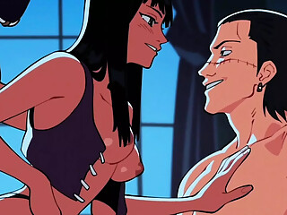 One Piece: Crocodile's Whisper - How Far Will Robin Bend? ( Cartoon Parody )