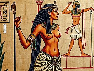 sexy papyri with beautiful Egyptian women with nice tits