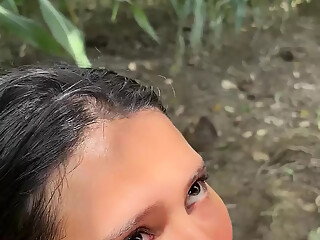 Caught blowjob in public
