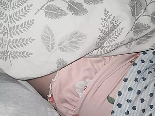 Step mom is going through the Lovense app and handjob step son