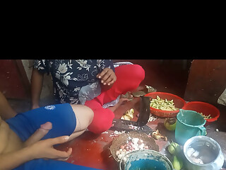 Desi vabi sobji cutting with bf