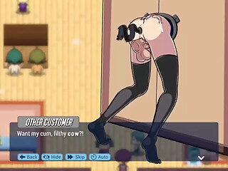 STUCK ON THE WALL READY TO GIVE HER PUSSY TO ALL THE GUYS
