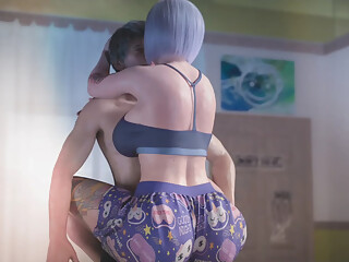 Beautiful step sister fun with step brother