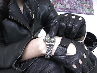 Beautiful Wristwatches and Short Leather Gloves, JOI Lady Victoria Valente