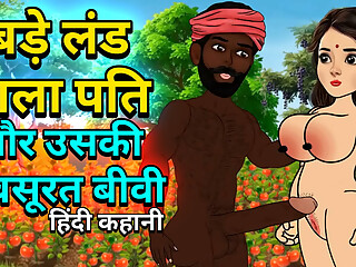 Husband and wife fucked in tomato field, big tits and big black cock.
