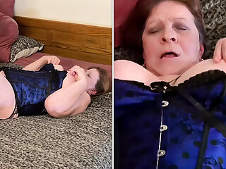 Granny Nurse Chapel's Bwc Dildo Masturbation & Orgasms