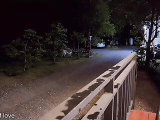 Teacher fucks Thai student outside the balcony