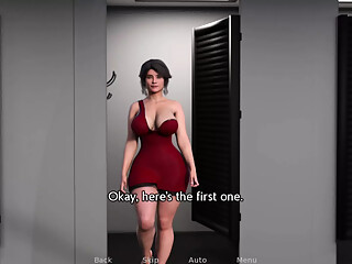 Helped in choose dress cloth shop to Hot Aunt (Friends Hot stepmom)