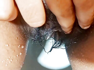 Lonely Maid Pussy Fingered by House owner in Bathroom while bathing without dress