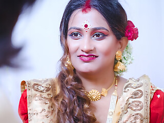 Desi Newly Married StarSudipa Fucked by a thief Infront of husband and turns into a Hardcore Threesome ( Hindi Audio )