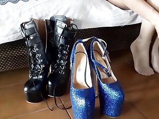 Patent Leather Shoes with Very High Heels, My Passion