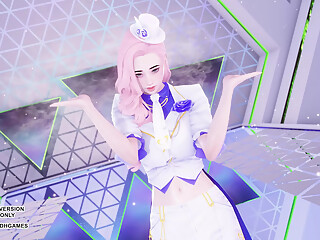 MMD LEE SUHYUN - ALIEN Seraphine Sexy Kpop Dance League Of Legends Uncensored Hentai 4K