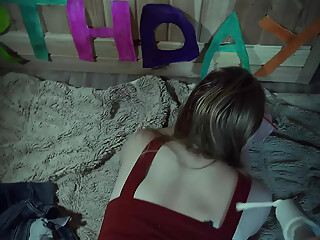 Fucked the birthday girl at the party near the guests