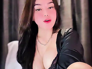 if a beautiful woman shows off her sexy lingerie