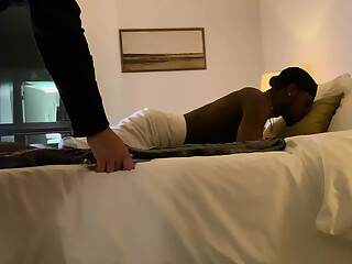 Bigdaddykj: Married Masseuse Sucks Big Daddy's Big Black Dick