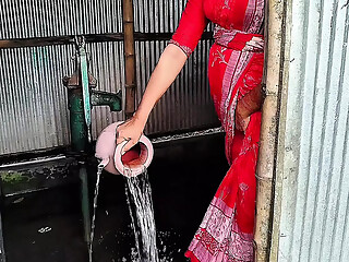 Beautiful Village girl fucked when alone in home, beautiful gril fucked doggy style xx video