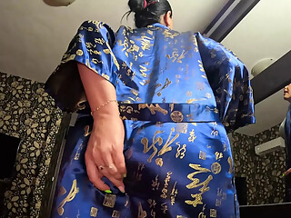 A Slutty Geisha Suck Cock and Play with Cum 274
