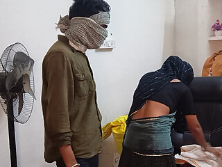 INDIAN New Merried Cute saree bhabhi gets naughty with her devar for rough and hard anal sex after ice massage on her back in
