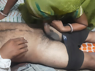 Married stepsister angry with husband is suffering alone at home and put his ass in the mouth by sitting on the load