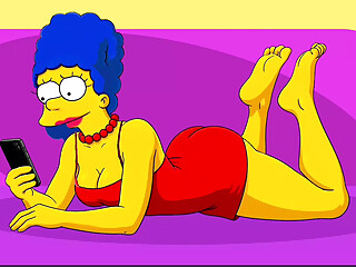 New Fitness Trainer With a Big Black Cock for a Married Housewife. Cartoon. Simpson Parody