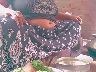 stepson fucked stepmom at cooking time.