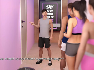 In the massage parlor, fuck to hot girl during massage, because of helps to my stepsister with her massage parlor opening