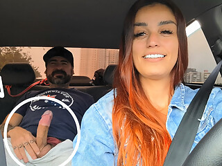 App driver catches passenger masturbating from behind!