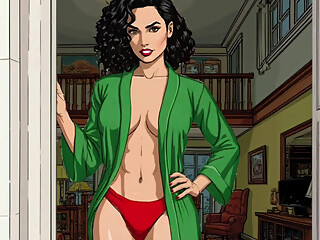 Married Housewife Loves Fucking Big Black Cocks While Her Husband Isn't Looking. Cartoon. Hentai