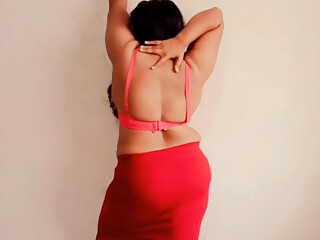 Desi Mother Seduce Her Stepson By Showing Her Big Boobs When Everyone Out Of House