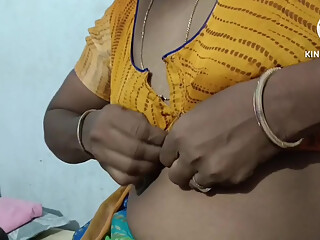 Indian hot wife playing with hard coke