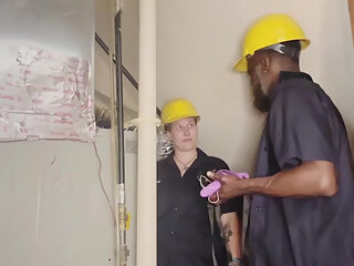 Tomboy fucks her boss to keep her job