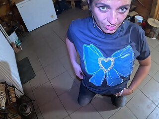 Face-fucking and Cum Play While Wearing Tight Jeans 284