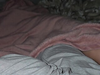 Step mom hand slip and pulled out step son dick from his panties touching his dick