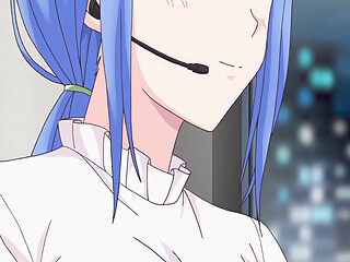 Secretary and boss fuck in the hentai office