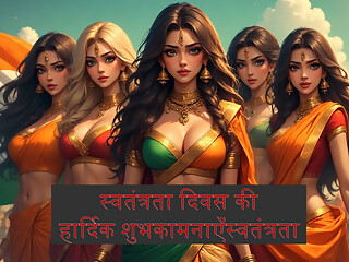 Happy Independence Day special video , ai generated , anime style . Shalini_ki_diary