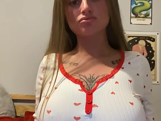 Scottish emo student got caught being a filthy tease tits out fingers in moans echoing