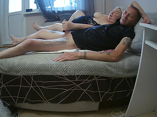 a neighbor pleasures me by jerking off a dick to a cumshot