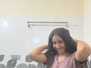 I left my friend's wife in the washroom while she was bathing.