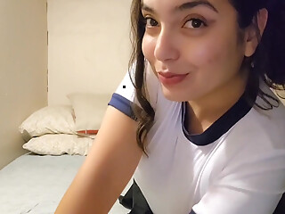 Sexy Horny Girl Masturbates with Dildo - Amateur